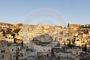 View at the old center of Matera, Basilicata, Italy