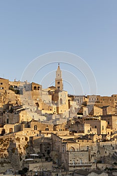 View at the old center of Matera, Basilicata, Italy