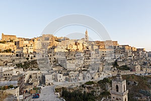 View at the old center of Matera, Basilicata, Italy