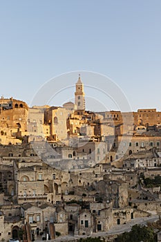 View at the old center of Matera, Basilicata, Italy