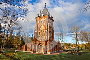 View of the old Chapelle pavilion. Tsarskoe Selo