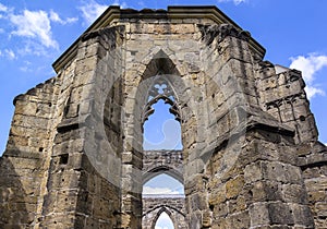 View of the old church from the Middle Ages