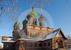 View of old church in Yaroslavl