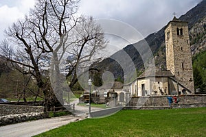 View of the old churchyard of macugnaga