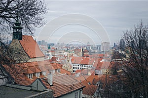 View of the old city in the center of Bratislava