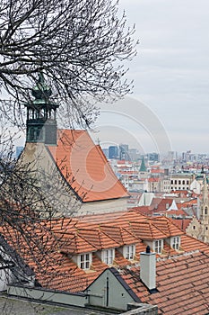 View of the old city in the center of Bratislava