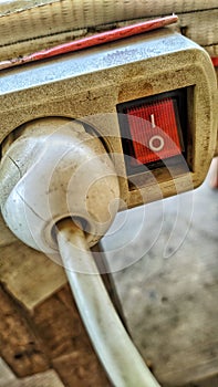 View of Old electrical socket