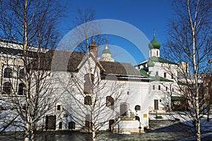 View of the old English courtyard and the Church of Maxim the blessed, Zaryadye, Moscow