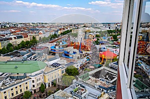 View from the Old Ferris Wheel in Vienna, Austria