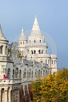 View on the Old Fisherman Bastion in Budapest