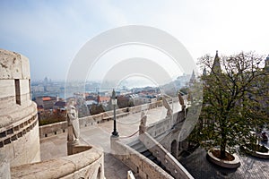 View on the Old Fisherman Bastion in Budapest