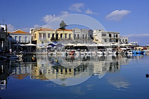 View of the old harbor in Rethymnon