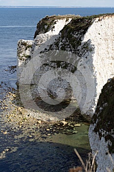 View of Old Harry Rocks at Handfast Point, on the Isle of Purbeck in Dorset