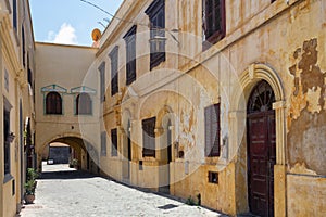 View of the old historical buildings of El Jadida (Mazagan).