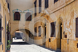 View of the old historical buildings of El Jadida (Mazagan). Morocco.