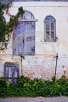 View of old house facade Binyamina Israel