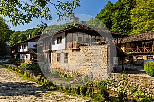 View of old houses in Etar village, Bulgar