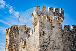 View of old Kamerlengo castle in Trogir, Croatia