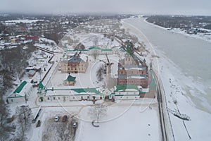 View of the Old Ladoga St. Nicholas Monastery. Staraya Ladoga