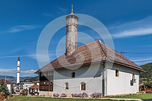 View of the old Mosque Redzepagica in Plav,Montenegro photo