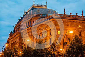 View of the old National theater in Prague