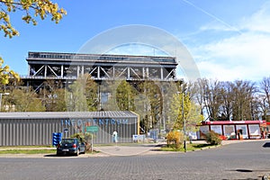 View of the old Niederfinow ship lift, Oder Havel Canal, Brandenburg, Germany