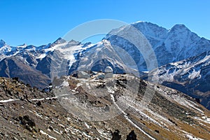 The view on the old observatory during the acclimatization walk