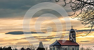 View on the old orthodox church in the city of Pakrac