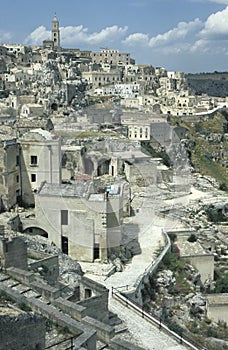 View of the old part of Matera, Italy