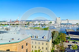 View of the old port area, in Quebec City