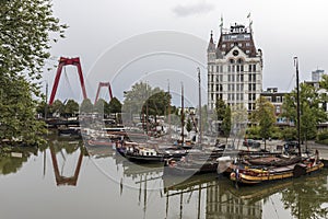 View of the Old port of Rotterdam