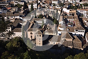 View of the old quarter of Granada, Albaicin, Spain