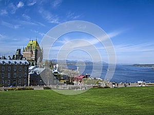 View of old Quebec and the Chateau Frontenac, Canada.