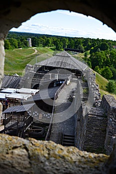 View from old Rakvere castle photo