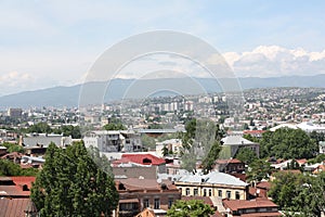 View from the old street in Tbilisi photo
