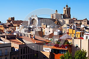 view of old Tarragona and Cathedral