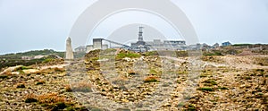 View of old tin mine in Cornwall