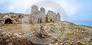 View of old tin mine in Cornwall photo