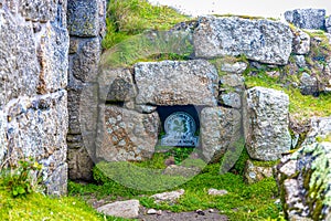 View of old tin mine in Cornwall