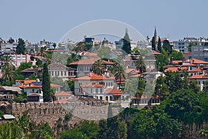 View of the old town of Antalya
