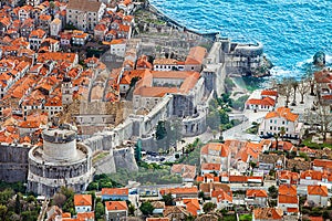 View of the old town of Dubrovnik