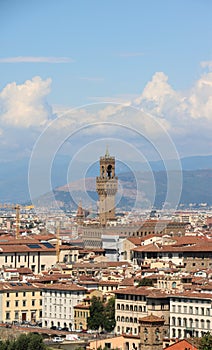 View of Old Town of Florence Italy