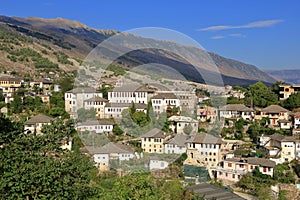 View of Old Town Gjirokastra, Albania