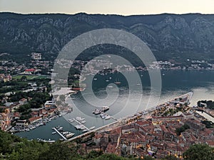 View of old town Kotor in Montenegro