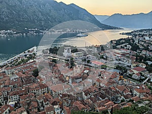 View of old town Kotor in Montenegro