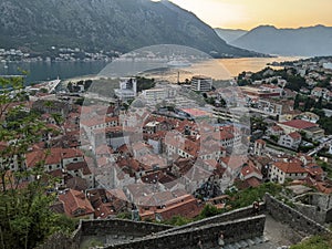 View of old town Kotor in Montenegro