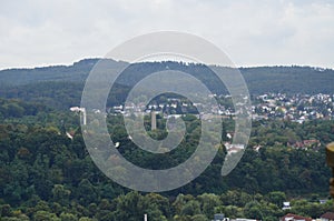 View of the old town of Marburg, Germany