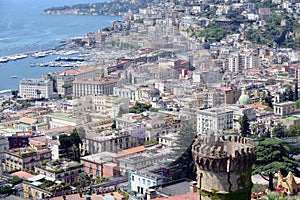 View of the old town of Naples