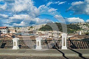 View of old town in Quito