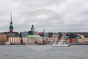 View of the old town of Stockholm.
